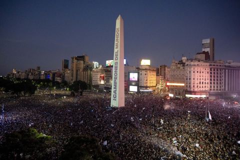 "Βούλιαξε" το Μπουένος Άιρες μετά την κατάκτηση του Παγκοσμίου Κυπέλλου