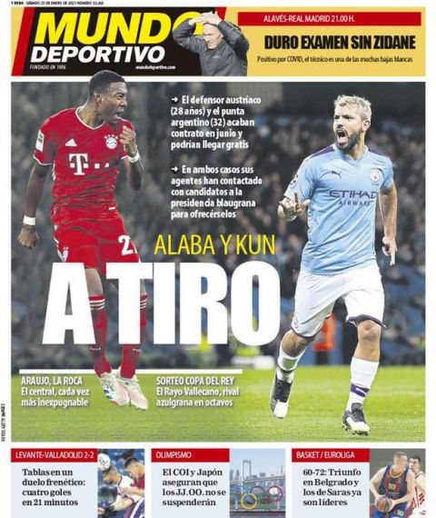 Το πρωτοσέλιδο της Mundo Deportivo για Αγκουέρο - Αλάμπα