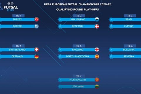 Εθνική futsal: Κόντρα στην Τουρκία στα playoffs των προκριματικών του Euro 2022