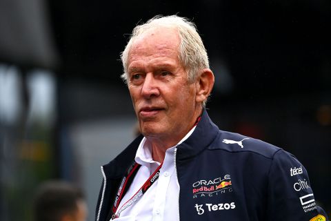 SPA, BELGIUM - AUGUST 26: Red Bull Racing Team Consultant Dr Helmut Marko walks in the Paddock prior to practice ahead of the F1 Grand Prix of Belgium at Circuit de Spa-Francorchamps on August 26, 2022 in Spa, Belgium. (Photo by Dan Mullan/Getty Images)