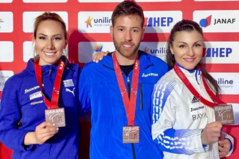 Τα τρία μετάλλια της Ελλάδας στο ευρωπαϊκό πρωτάθλημα καράτε