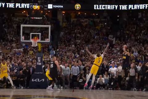 NBA: Το τρελό buzzer-beater του Μάρεϊ, με το οποίο εκτέλεσε τους Λέικερς στο Game 2 με τους Νάγκετς