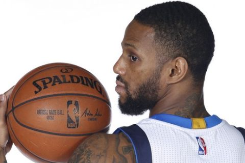 DALLAS, TX - JANUARY 4:  Pierre Jackson #55 of the Dallas Mavericks poses for a photo during his media day on January 4, 2017 at the American Airlines Center in Dallas, Texas. NOTE TO USER: User expressly acknowledges and agrees that, by downloading and or using this photograph, User is consenting to the terms and conditions of the Getty Images License Agreement. Mandatory Copyright Notice: Copyright 2017 NBAE (Photo by Glenn James/NBAE via Getty Images)