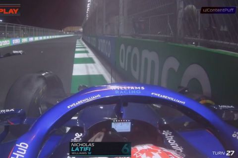 Formula 1, GP Σαουδικής Αραβίας: Ο Λατίφι είχε το πρώτο ατύχημα του αγώνα, άτυχος ο Πέρεζ που έχασε την πρωτοπορία