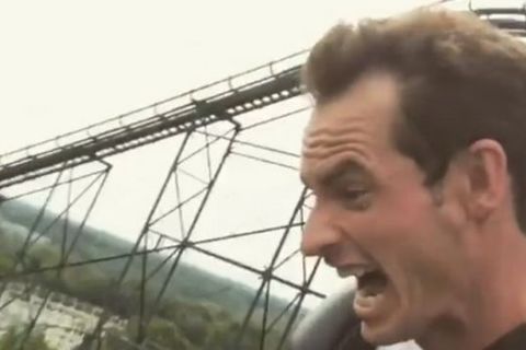 VIDEO: Ο Μάρεϊ ουρλιάζει πάνω σε ένα roller coaster!