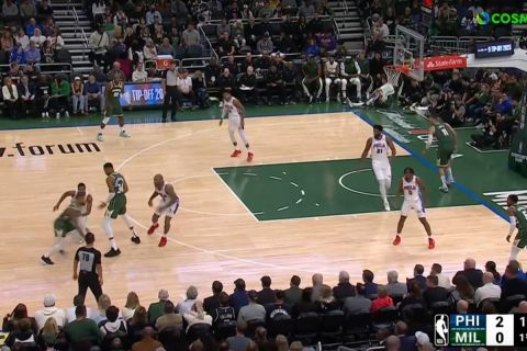 NBA, Γιάννης Αντετοκούνμπο: Το πρώτο Pick and Roll με τον Λίλαρντ και το παρθενικό καλάθι της σεζόν