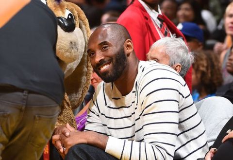 LOS ANGELES, CA - OCTOBER 16: NBA Legend Kobe Bryant is seen during the game between the Minnesota Lynx and the Los Angeles Sparks during Game Four of the 2016 WNBA Finals on October 16, 2016 at Staples Center in Los Angeles, California. NOTE TO USER: User expressly acknowledges and agrees that, by downloading and/or using this Photograph, user is consenting to the terms and conditions of the Getty Images License Agreement. Mandatory Copyright Notice: Copyright 2016 NBAE (Photo by Andrew D. Bernstein/NBAE via Getty Images)