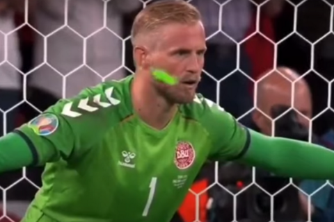 Euro 2020: Σημάδευαν με λέιζερ στο πρόσωπο τον Σμάιχελ στο πέναλτι του Κέιν