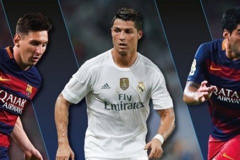 Μέσι, Σουάρες και Ρονάλντο για τον τίτλο του κορυφαίου της UEFA 