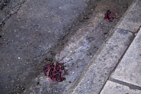 Εικόνες από το σημείο της αιματηρής συμπλοκής των οπαδών στη Θεσσαλονίκη