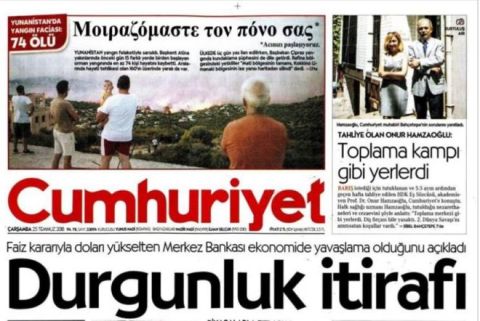 Πρωτοσέλιδα σε Τουρκία και Κατεχόμενα γραμμένα στα ελληνικά!