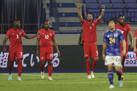 Ο Βιτόρια πανηγυρίζει γκολ του στο Καναδάς - Ιαπωνία