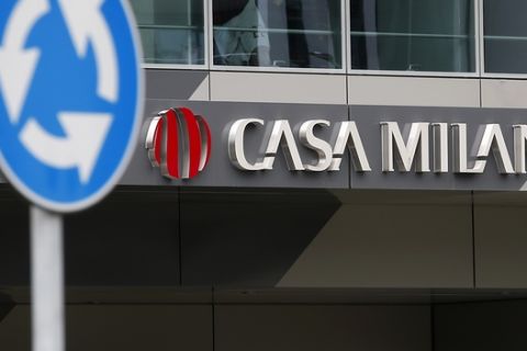 A view of the AC Milan soccer team headquarters in Milan, Italy, Friday, Aug. 5, 2016. Silvio Berlusconi has signed a deal to sell his full stake in the soccer club AC Milan to Chinese investors, yet another entry into European soccer by cash-rich Chinese firms. Berlusconis Fininvest investment arm said Friday that the deal with a Chinese investment group values the club at 740 million euros and requires the investors to spend 350 million euros over three years on improvements. (AP Photo/Antonio Calanni)