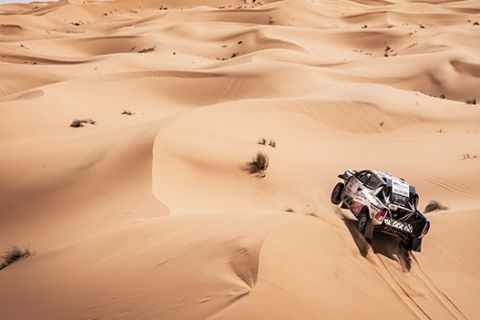 Nasser Al Attiyah at the 3rd stage of Rally Du Maroc in Erfoud, Morocco on October 07, 2018 // Kin Marcin/Red Bull Content Pool // AP-1X4PAPWA12111 // Usage for editorial use only // Please go to www.redbullcontentpool.com for further information. // 