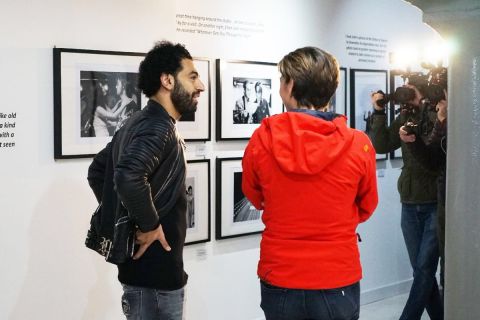 Ο Σαλάχ στο μουσείο των Beatles