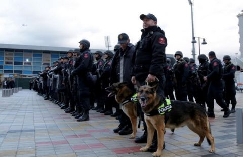 "Αστακός" η Elbasan Arena, 2.000 αστυνομικοί υπό το φόβο τρομοκρατικού χτυπήματος