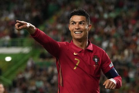 Ο Κριστιάνο Ρονάλντο με τη φανέλα της Πορτογαλίας σε ματς του Nations League κόντρα στην Ελβετία | 5 Ιουνίου 2022