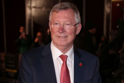 Sir Alex Ferguson poses for photographers upon arrival at the world premiere of the film 'Ronaldo, in London, Monday, Nov. 9, 2015. (Photo by Joel Ryan/Invision/AP)

