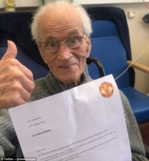 Το συγκινητικό γράμμα του Μουρίνιο σε 94χρονο φίλο της Γιουνάιτεντ