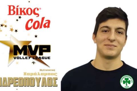 O Xαράλαμπος Ανδρεόπουλος MVP Βίκος Cola της 18ης αγωνιστικής