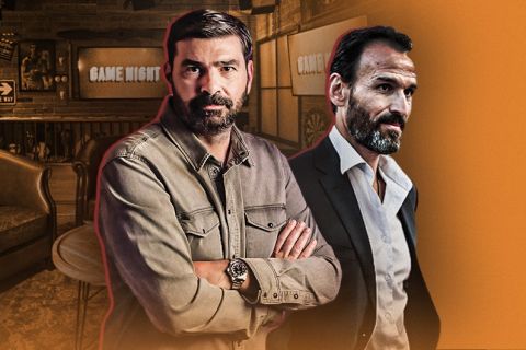 Οι Παντελής Βλαχόπουλος και Νίκος Νταμπίζας στην εκπομπή "Game Night by SPORT 24"
