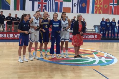 MVP του EuroBasket U16 Β' Κατηγορίας η Χατζηλεοντή