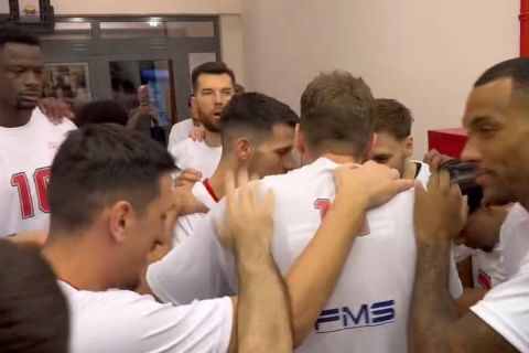 Super Cup, Ολυμπιακός: Βεζένκοβ και Παπανικολάου έδωσαν το σύνθημα πριν από τον τελικό