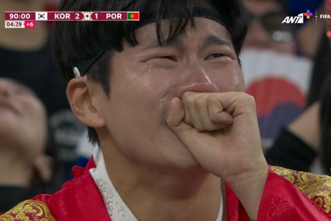 Μουντιάλ 2022, Νότια Κορέα: Κλάματα στις κερκίδες μετά το γκολ πρόκρισης του Χε Τσαν Χουάνγκ
