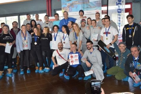 Δύο νέα εθνικά ρεκόρ στους αγώνες ελεύθερης κατάδυσης στο κολυμβητήριο Γαλατσίου