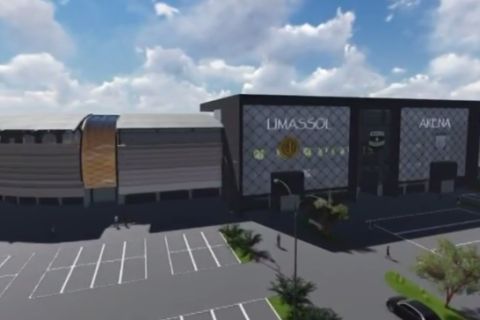 Το νέο Limassol Arena που θα αλλάζει χρώματα ανάλογα με τον γηπεδούχο