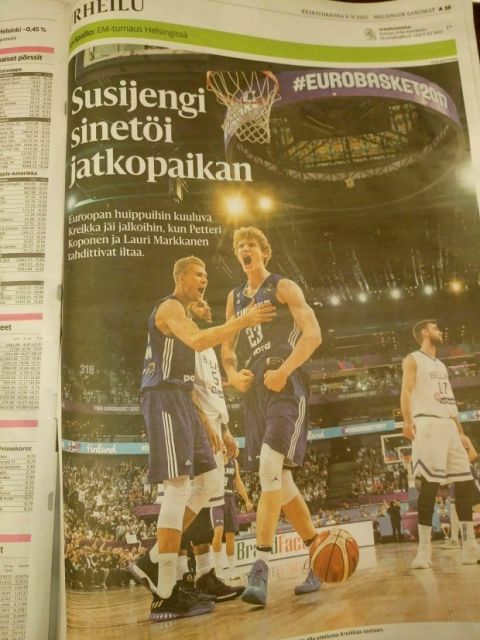 "Η Φινλανδία νίκησε μία από τις μεγαλύτερες δυνάμεις του ευρωπαϊκού μπάσκετ" (PICS)
