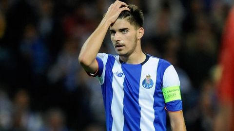 Portos 18-year-old team captain Ruben Neves reacts during the Champions League group G soccer match between FC Porto and Maccabi Tel-Aviv FC at the Dragao stadium in Porto, Portugal, Tuesday, Oct. 20, 2015. (AP Photo/Paulo Duarte)