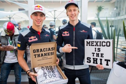 Gasly και Hartley το 2018 στην Toro Rosso