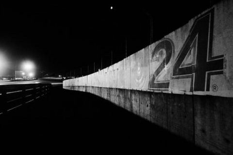 LE MANS, FRANCE - JUNE 15: (EDITORS NOTE: THIS BLACK AND WHITE IMAGE WAS CREATED FROM ORIGINAL COLOUR FILE) General view during qualifying for the 76th running of the Le Mans 24 Hour race at the Circuit des 24 Heures du Mans on June 11, 2008 in Le Mans, France.  (Photo by Ker Robertson/Getty Images)