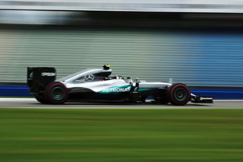 HOCKENHEIM, GERMANY - JULY 29: Nico Rosberg of Germany driving the (6) Mercedes AMG Petronas F1 Team Mercedes F1 WO7 Mercedes PU106C Hybrid turbo on track during practice for the Formula One Grand Prix of Germany at Hockenheimring on July 29, 2016 in Hockenheim, Germany.  (Photo by Mark Thompson/Getty Images)