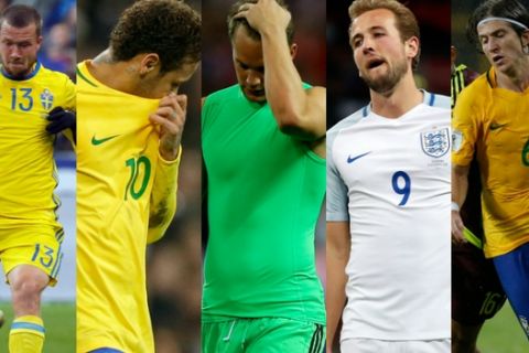 Οι αμφίβολοι και οι σίγουροι απόντες απ' το Παγκόσμιο Κύπελλο