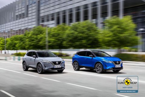 Nissan Qashqai achieves very good rating in EURO NCAPs Assisted Driving assessment