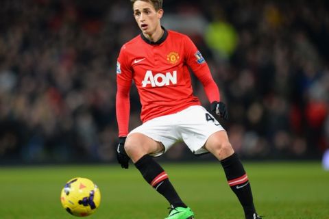 MANCHESTER, ENGLAND - JANUARY 11:  Adnan Januzaj of Manchester United in action during the Barclays Premier League match between Manchester United and Swansea City at Old Trafford on January 11, 2014 in Manchester, England.  (Photo by Shaun Botterill/Getty Images)