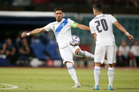 Ο Μπακασέτας πιάνει το βολέ για το 1-0 στο Ελλάδα - Κύπρος | 9 Ιουνίου 2022