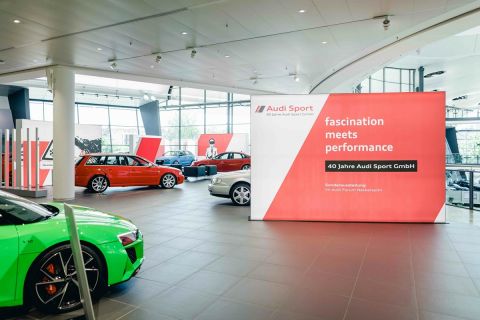 Anniversary exhibition 40 years of Audi Sport GmbH