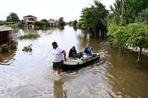Εικόνες από τις πλημμύρες στην Καρδίτσα