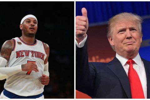Ο προβληματισμός του Carmelo Anthony για την εκλογή Trump