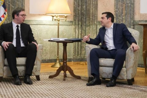 Ο Πρωθυπουργός Αλέξης Τσίπρα στις εργασίες της Συνόδου Συνεργασίας Ελλάδας - Σερβίας - Βουλγαρίας - Ρουμανίας το Σ¨αββατο 22 Δεκεμβρίου 2018, στο Βελιγράδι.
(EUROKINISSI/ΓΡ. ΤΥΠΟΥ ΠΡΩΘΥΠΟΥΡΓΟΥ/ANDREA BONETTI)