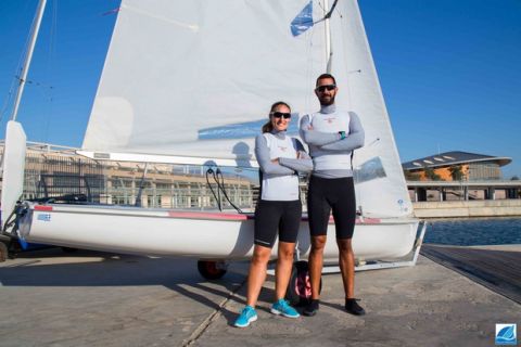Παπαδοπούλου – Μούγιος: Το πρώτο μικτό ελληνικό πλήρωμα 470 στο Sailing Marathon
