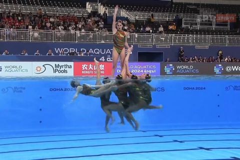 Παγκόσμιο Υγρού Στίβου: Δωδέκατη στον τελικό του acrobatic η Εθνική καλλιτεχνικής κολύμβησης