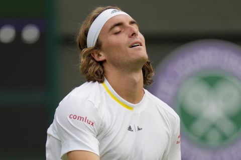 Ο Στέφανος Τσιτσιπάς στο Wimbledon