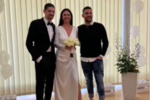Ο τερματοφύλακας της ΑΕΚ, Τσίτσαν Στάνκοβιτς, παντρεύτηκε την εκλεκτή της καρδιάς του 