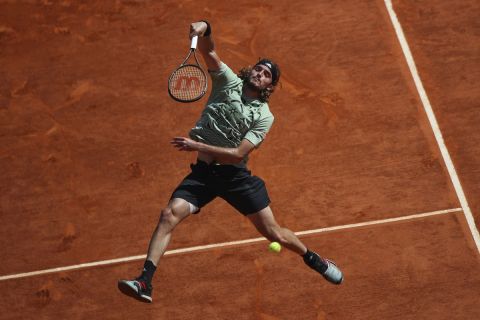Ο Στέφανος Τσιτσιπάς σε αγώνα του στο Montecarlo Masters | 17 Απριλίου 2022