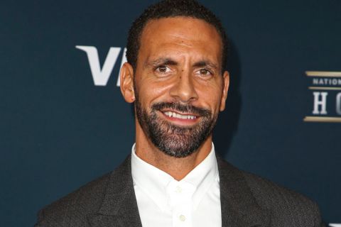 IMAGE DISTRIBUTED FOR NFL - Rio Ferdinand arrives at the 6th annual NFL Honors at the Wortham Center on Saturday, Feb. 4, 2017, in Houston. (Photo by John Salangsang/Invision for NFL/AP Images)