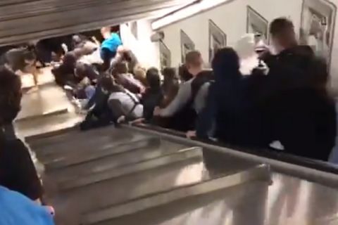 Τρομακτικό ατύχημα σε κυλιόμενες σκάλες με οπαδούς της ΤΣΣΚΑ Μόσχας στη Ρώμη